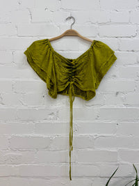 Cropped Elasticated Boho Top