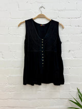 Button Vest Top