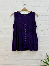 Button Vest Top