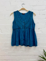 Button Vest Top