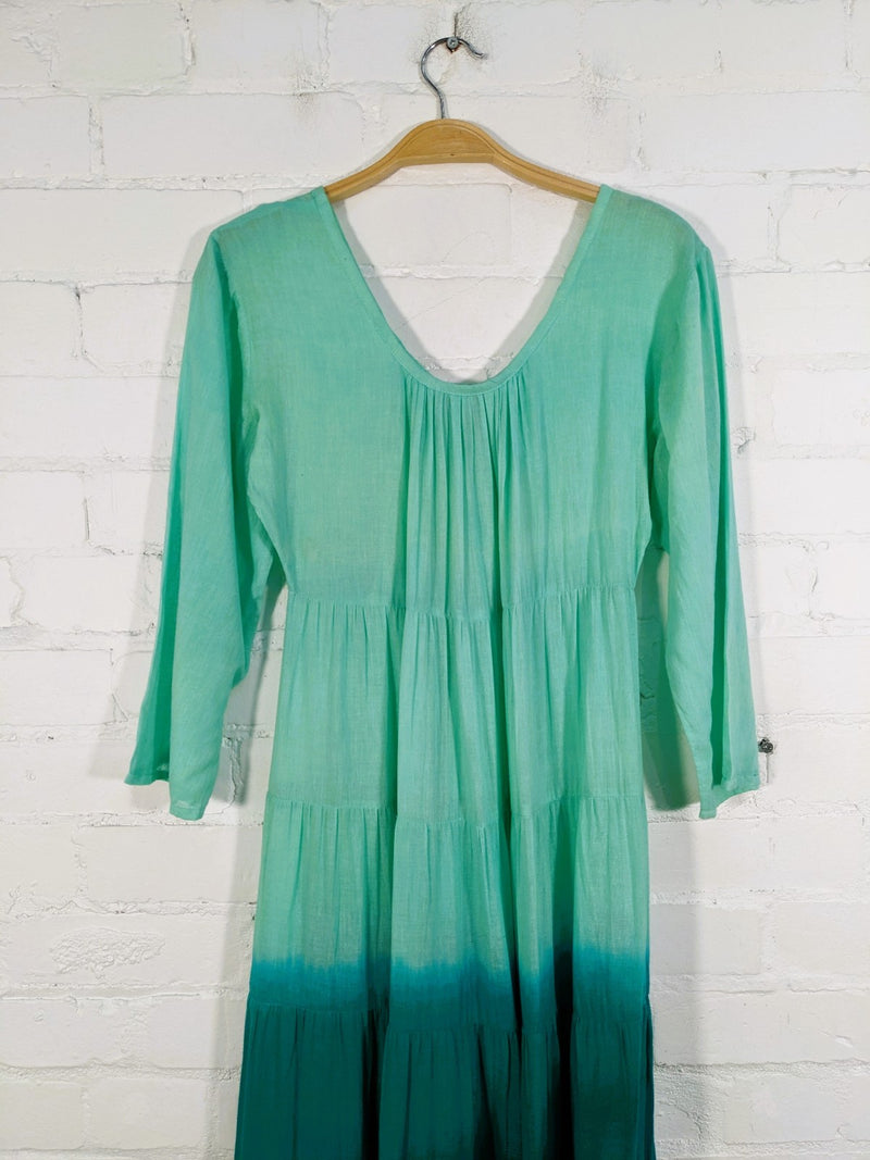 Half Sleeve Long Dress