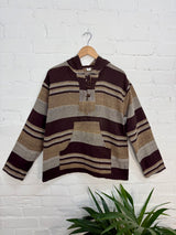 Striped Cotton Hood Top