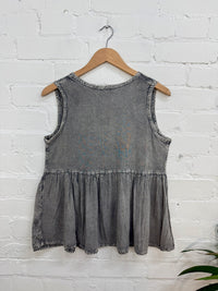 Button Vest Top