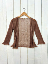 Mocha Loose Knit Shrug