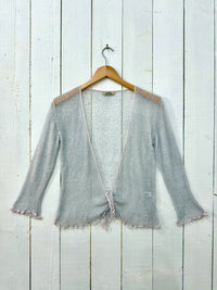 Grey Loose Knit Shrug