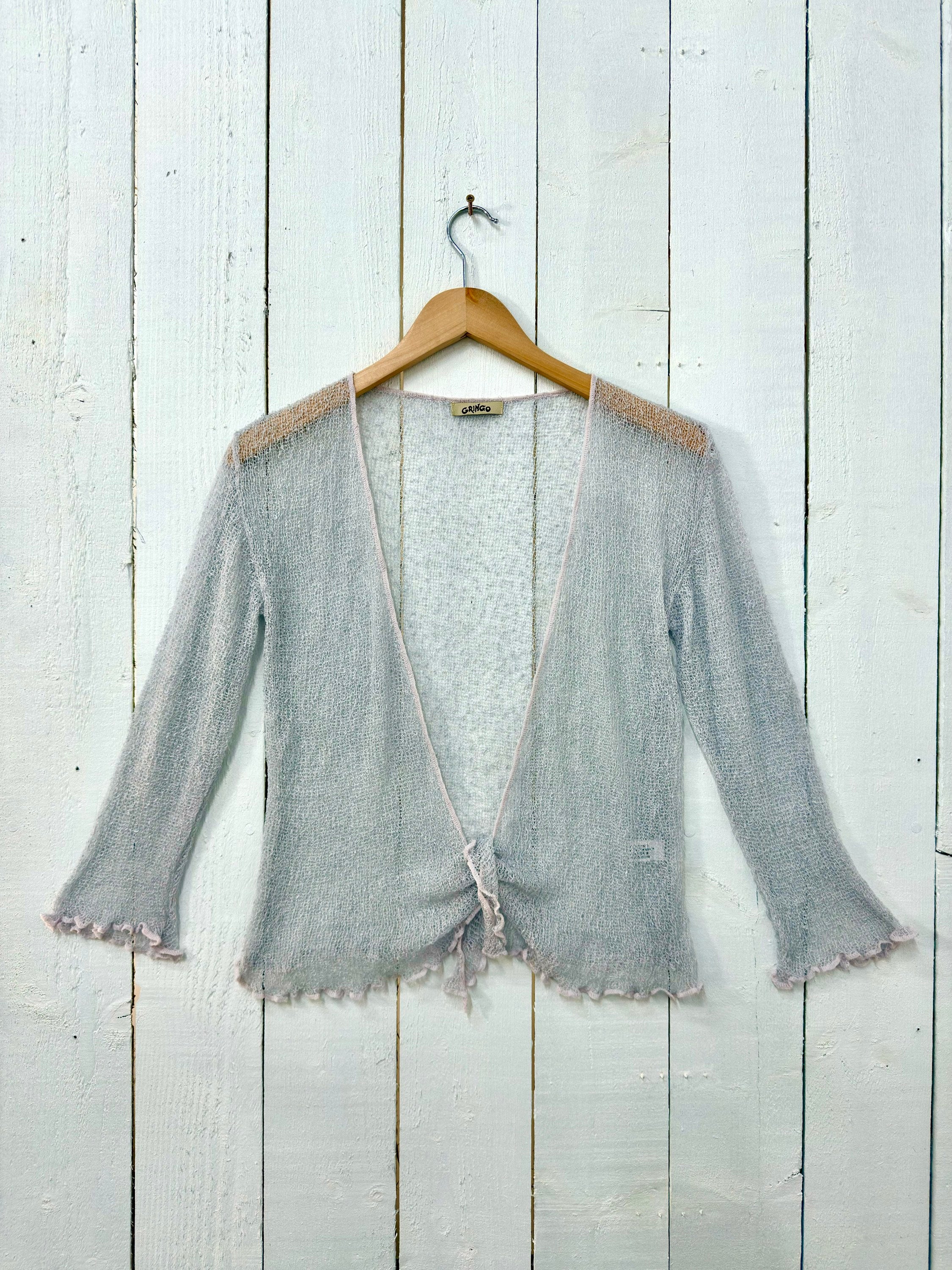 Grey Loose Knit Shrug