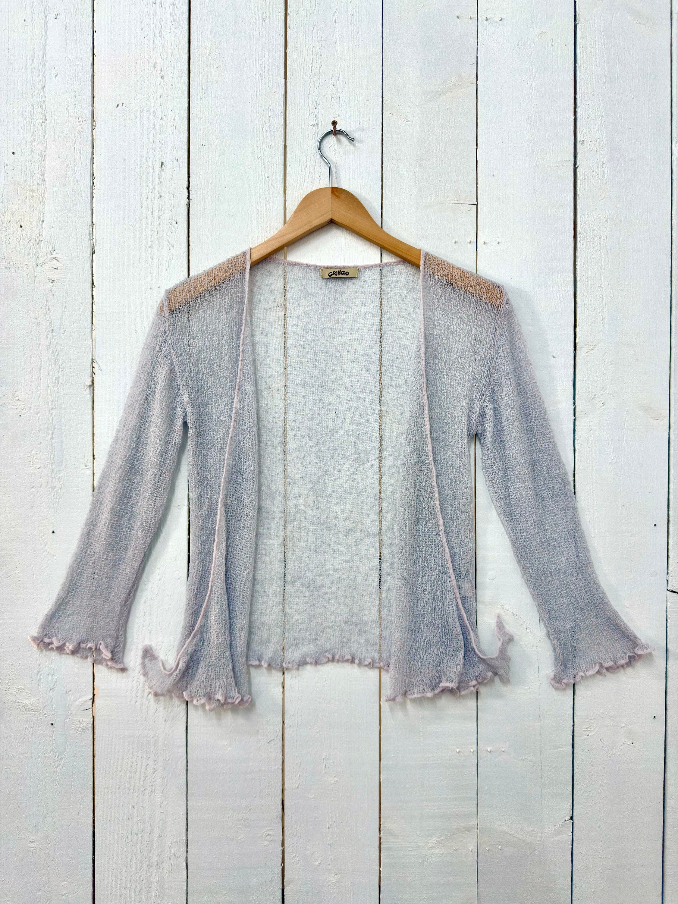 Grey Loose Knit Shrug