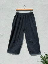 Stone Washed Straight Leg Trousers