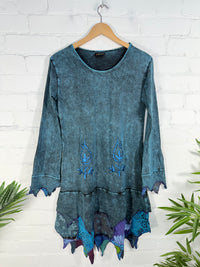 Patch and Point Short Dress
