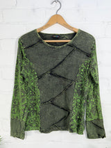 Sun Print Stonewash Long Sleeve T-Shirt