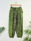 Sun Print Stonewash Harem Trousers