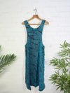 Sun Print Stonewash Long Dungaree Dress