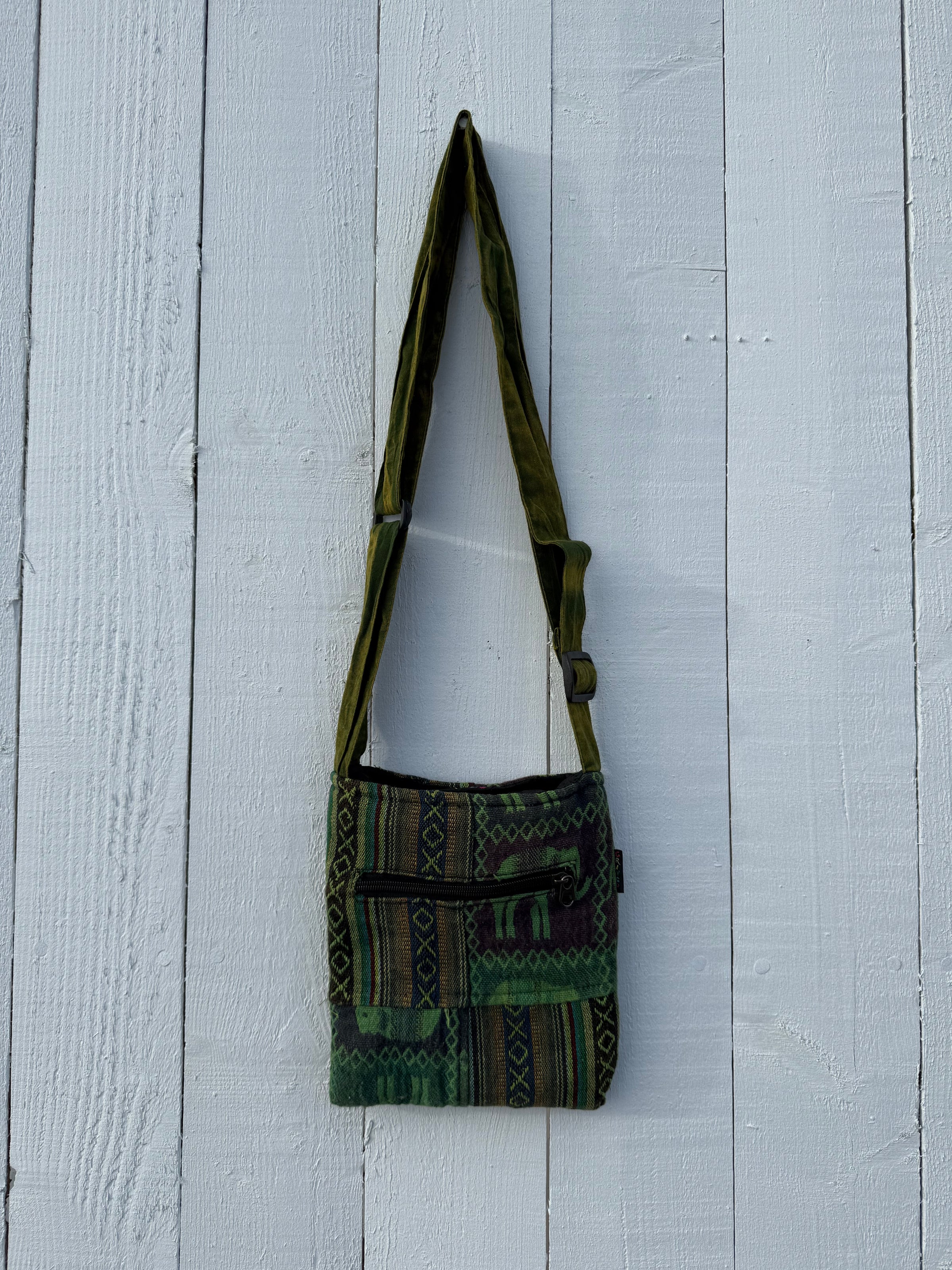 Small Elephant Patch Shoulder Bag