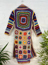 Maxi Crochet Knit Cardigan