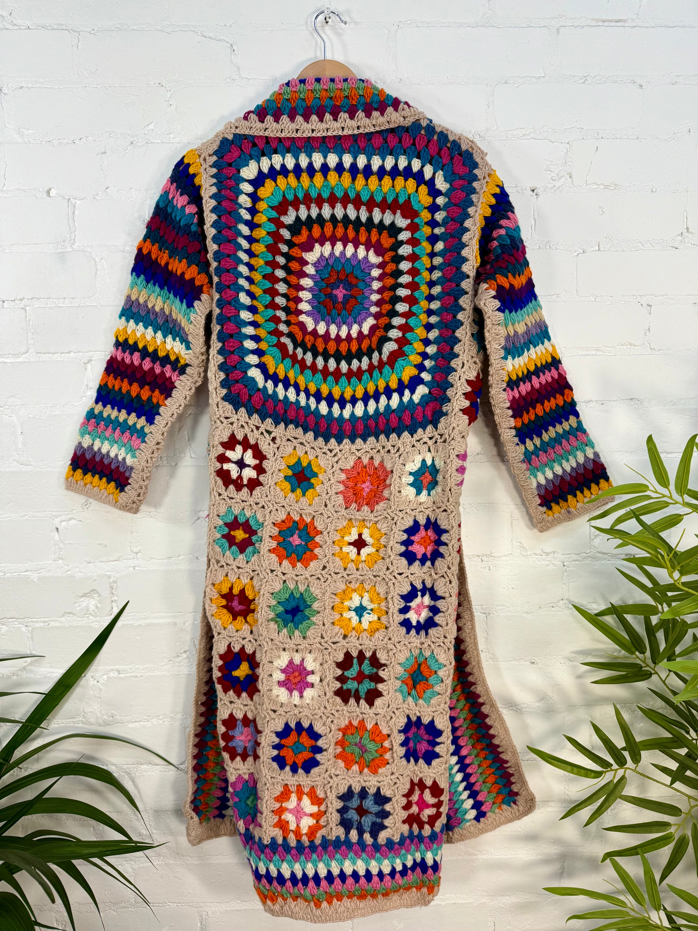 Maxi Crochet Knit Cardigan