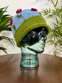 Flower Knitted Wool Hat