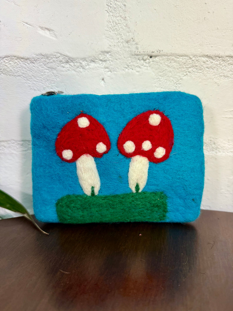 Assorted Felt Toadstool Purse