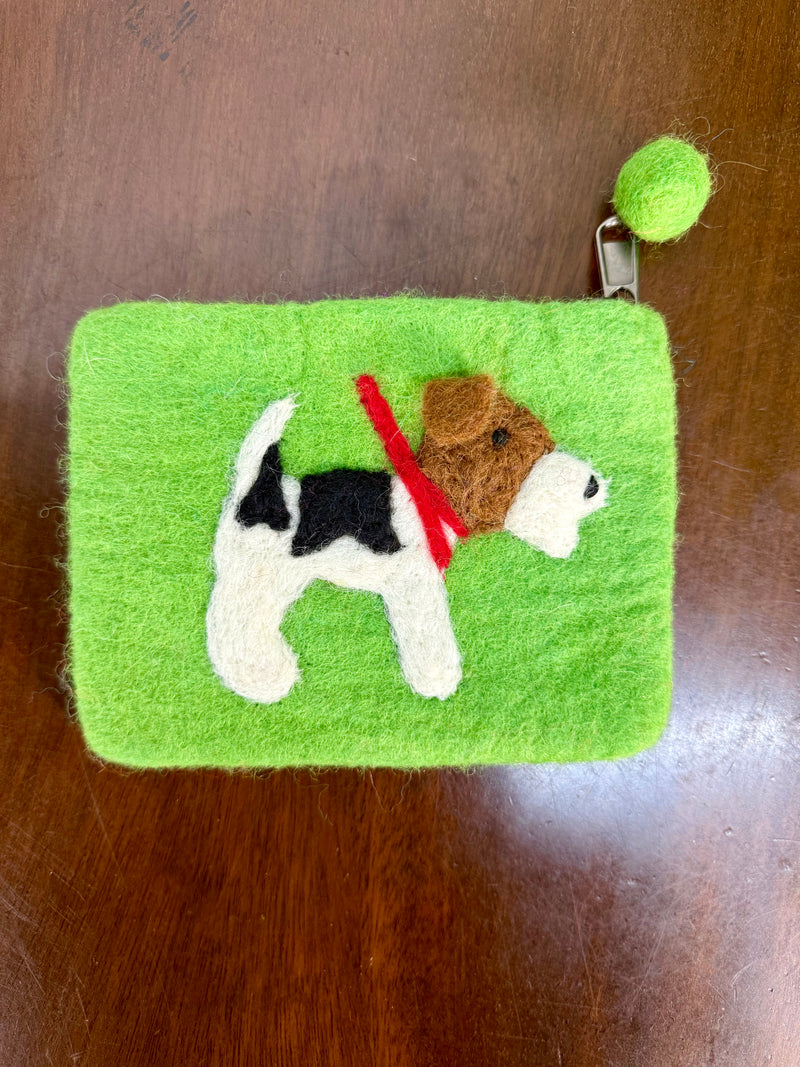 Felt Dog Purse