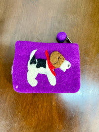Felt Dog Purse