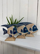 Set of Three Angel Fish on Stands