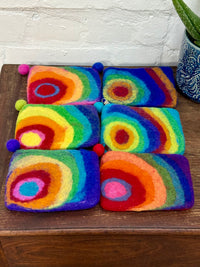 Felt Rainbow Purse