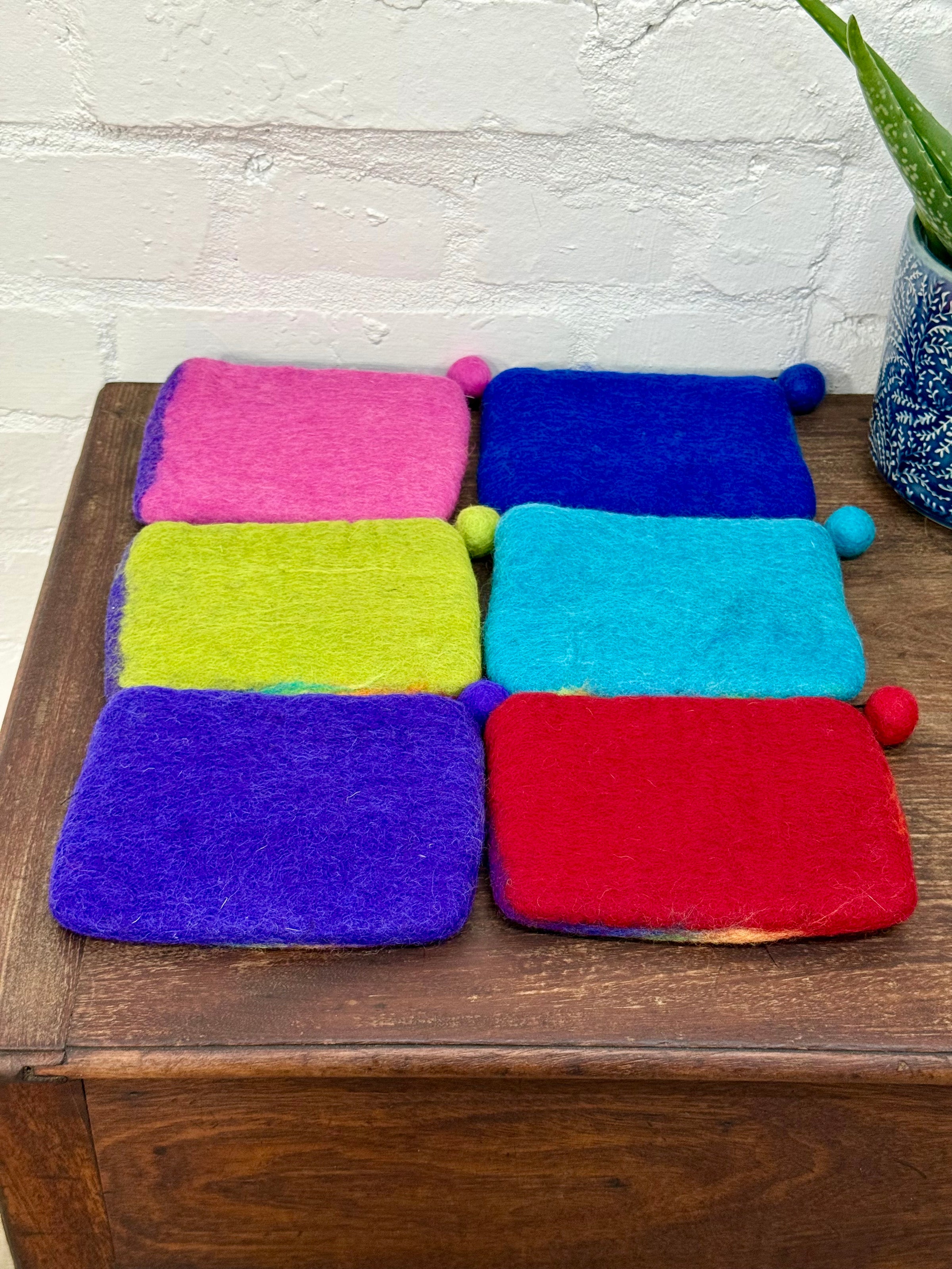 Felt Rainbow Purse