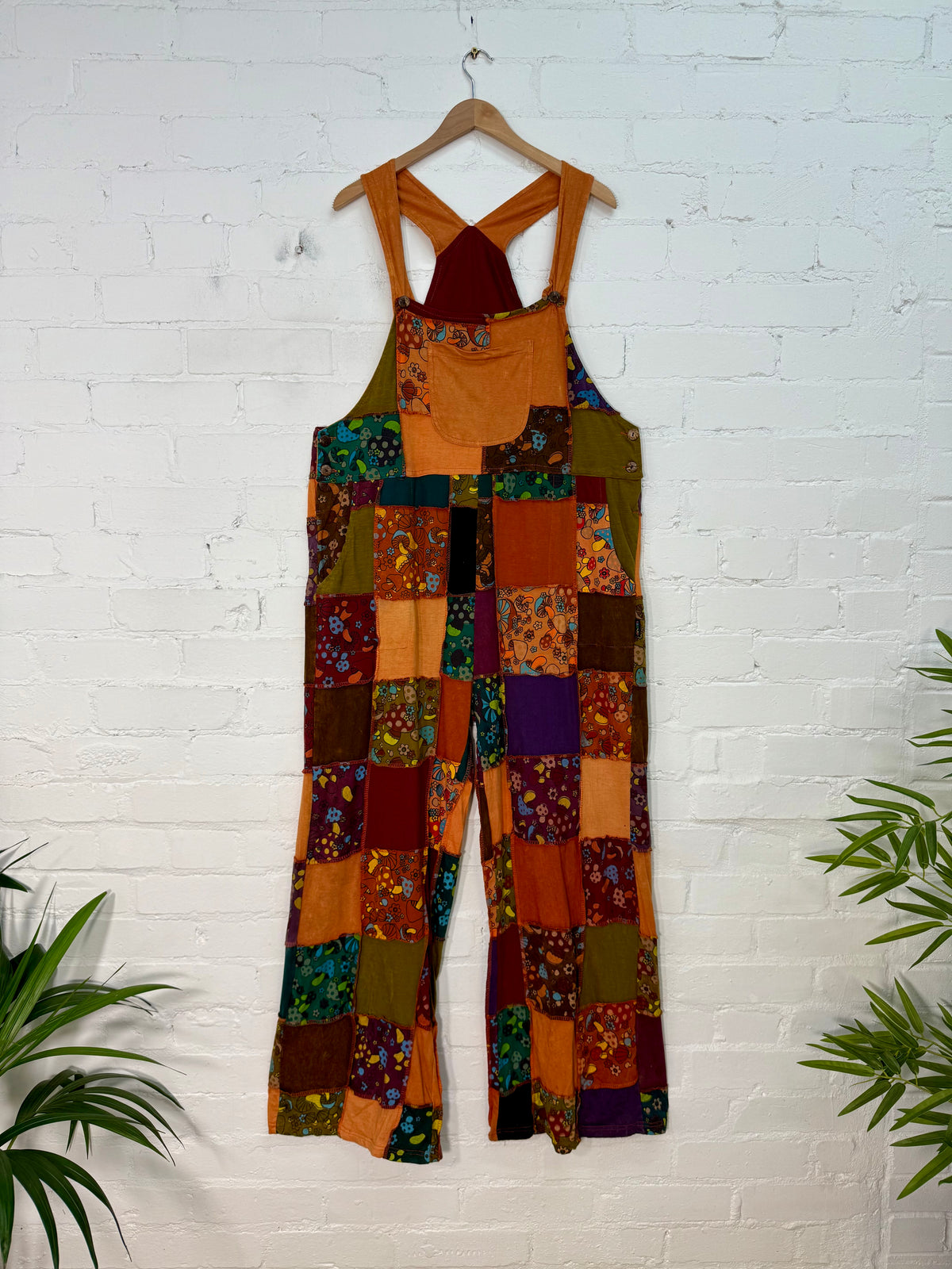 Long Straight Dungarees