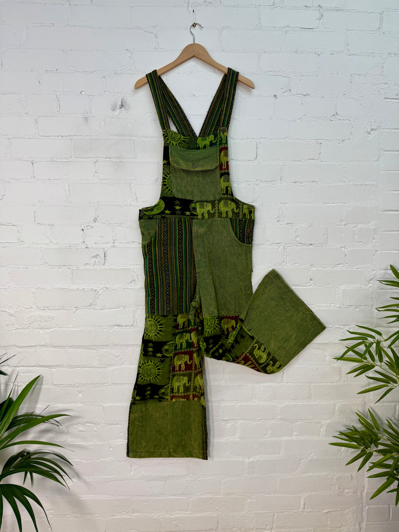 Patchwork Gheri Dungarees