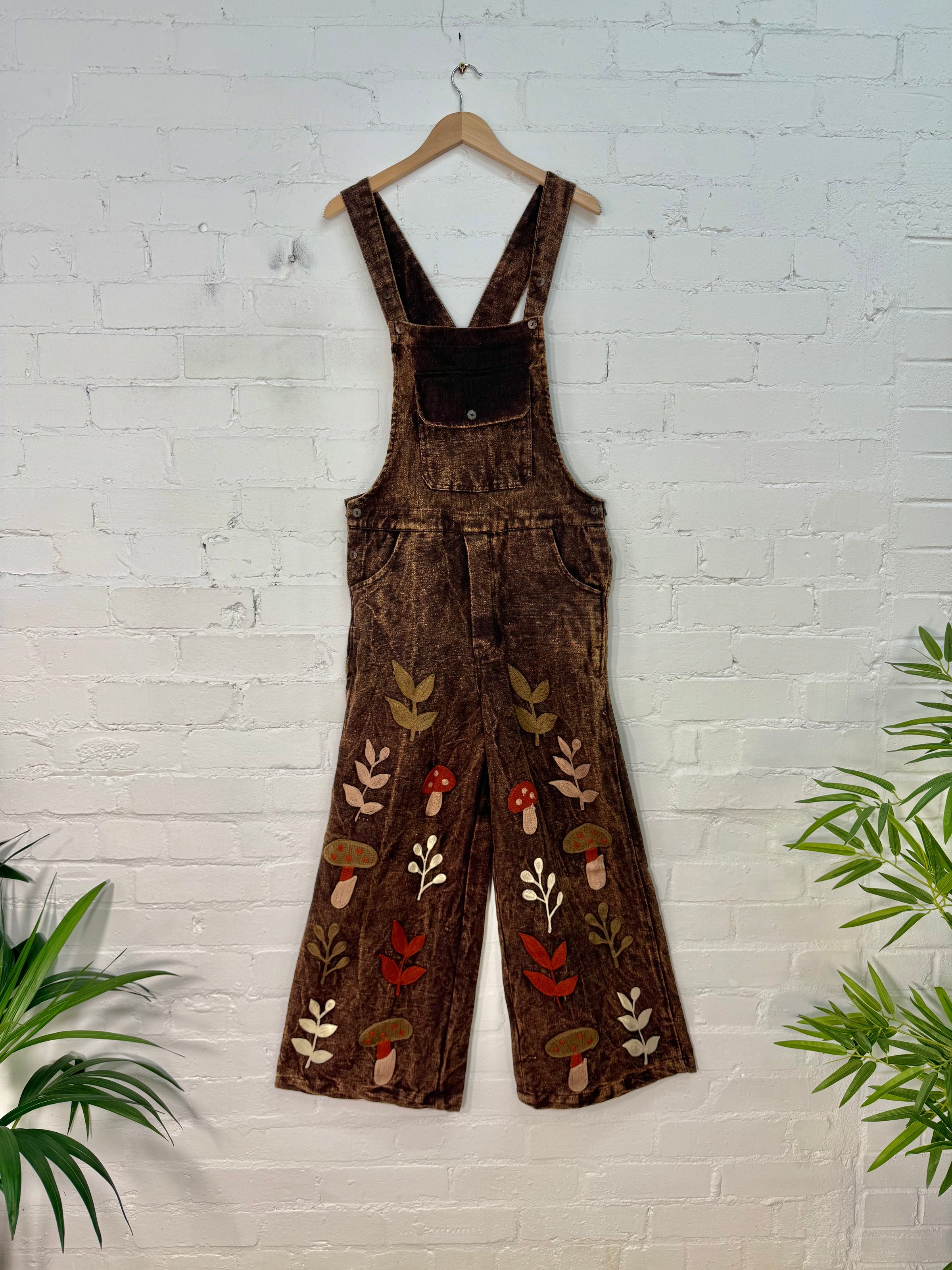 Embroidered Dungarees