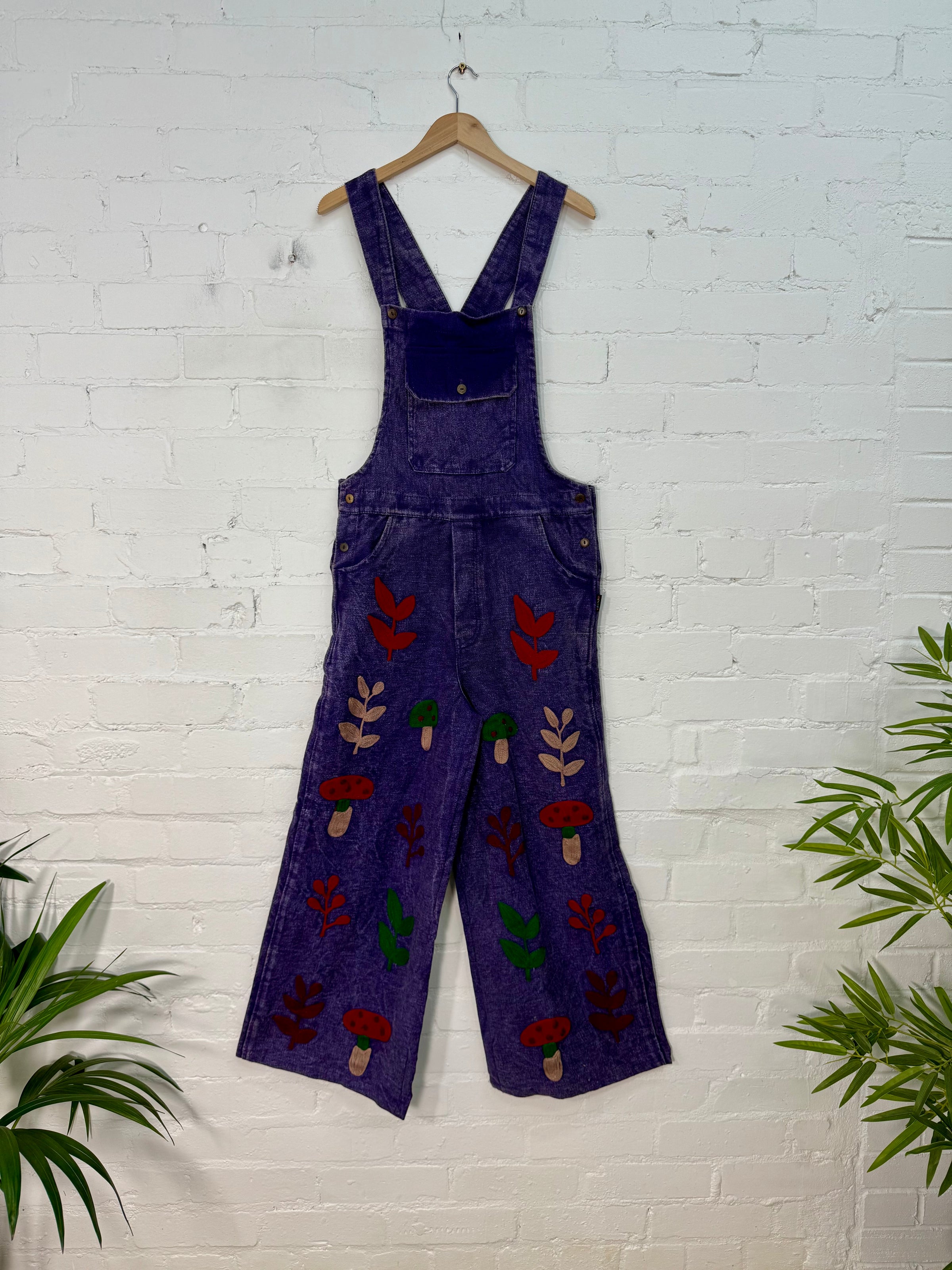 Embroidered Dungarees