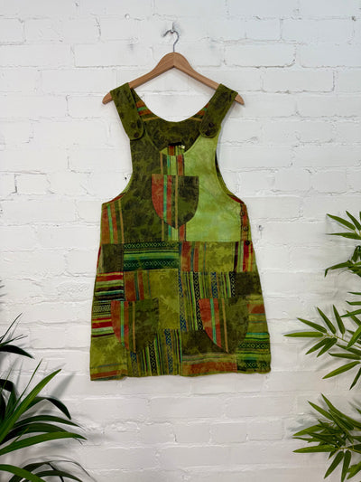 Tie Dye Short Dungaree Dress