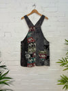 Patchwork Gheri Short Dungaree Dress