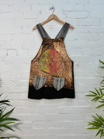 Tie Dye and Gheri Short Dungaree Dress