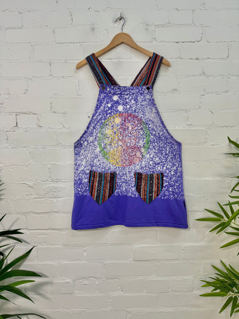 Tie Dye and Gheri Short Dungaree Dress