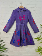 Embroidered Belted Coat