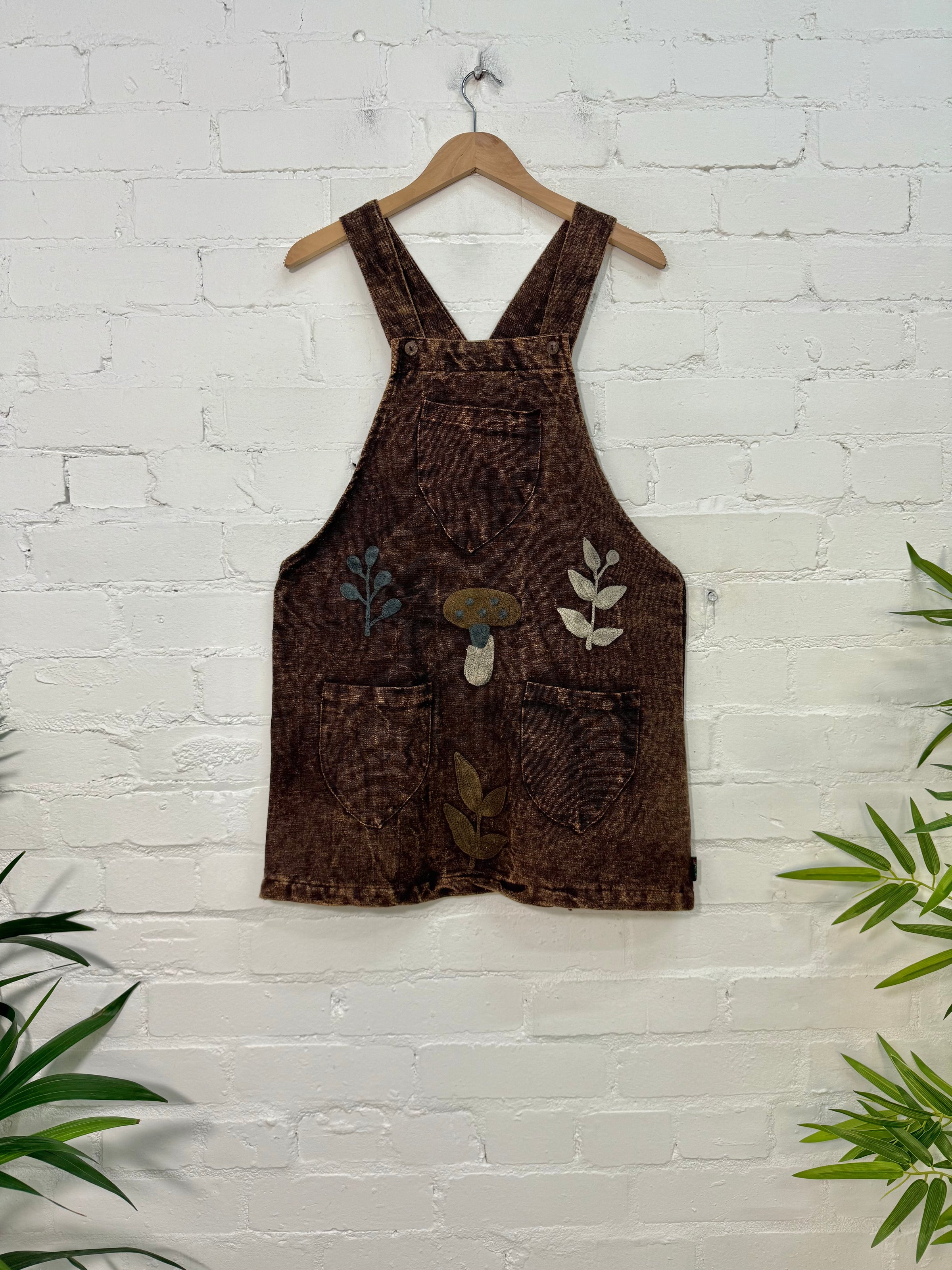 Short Dungaree Dress