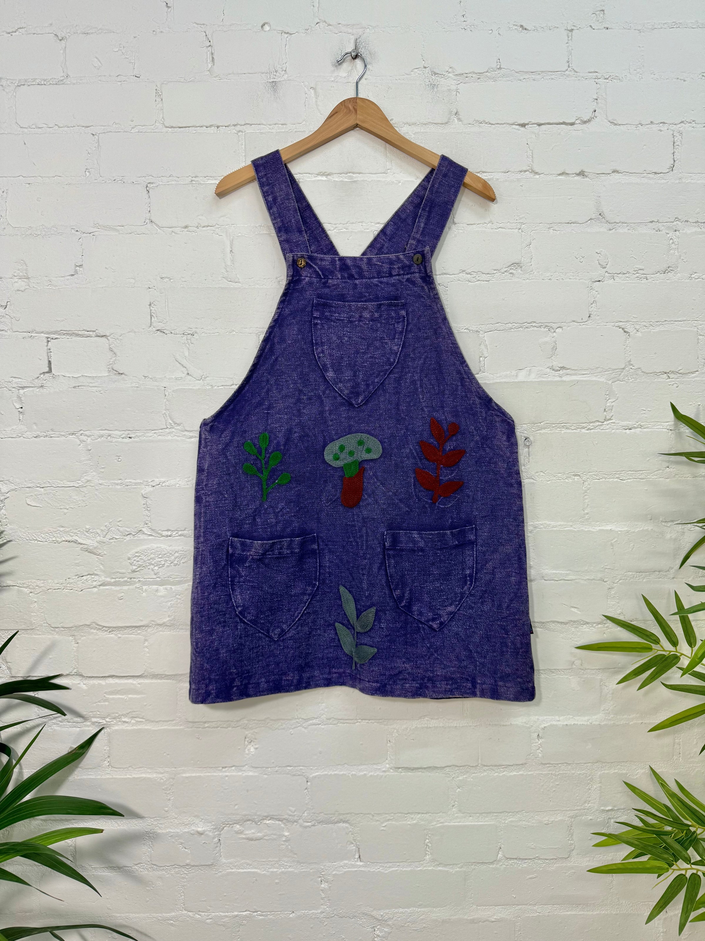 Short Dungaree Dress