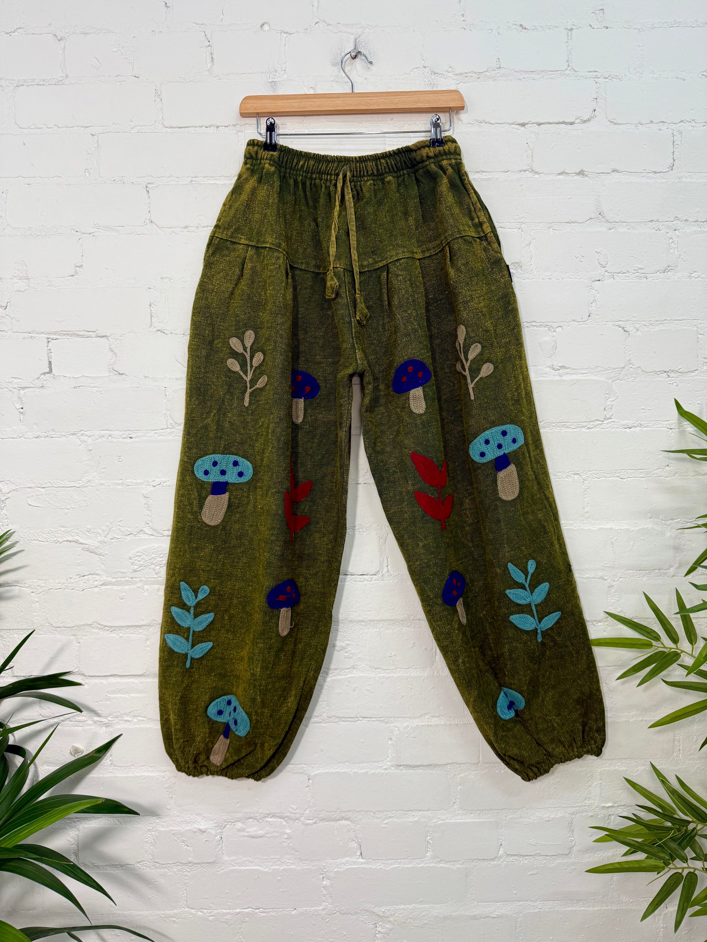 Embroidered Harem Trousers