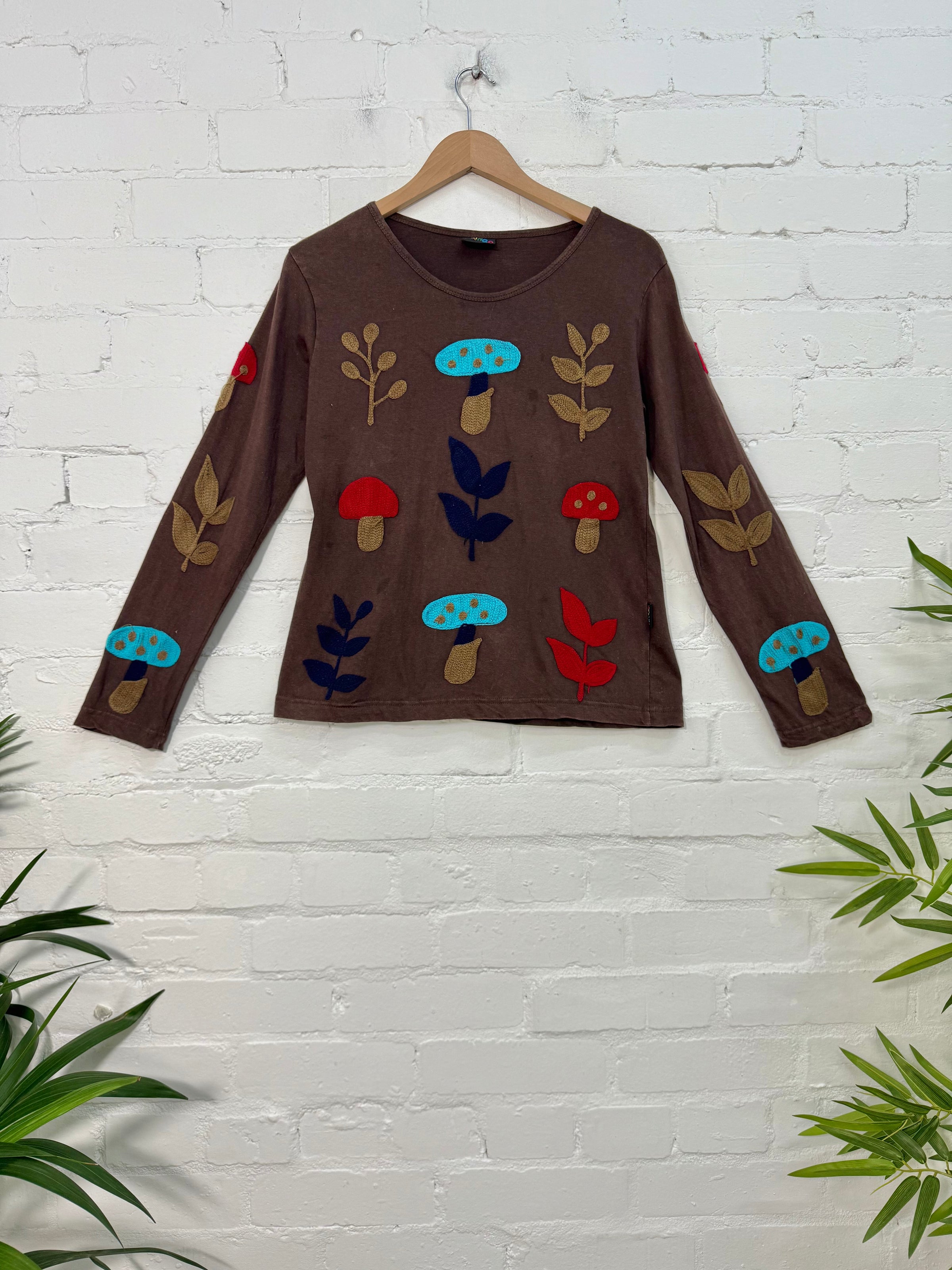 Embroidered Long Sleeve T-Shirt