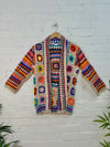 Crochet Knit Open Wool Cardigan