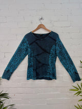 Sun Print Stonewash Long Sleeve T-Shirt