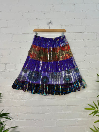 Patchwork Midi Skirt