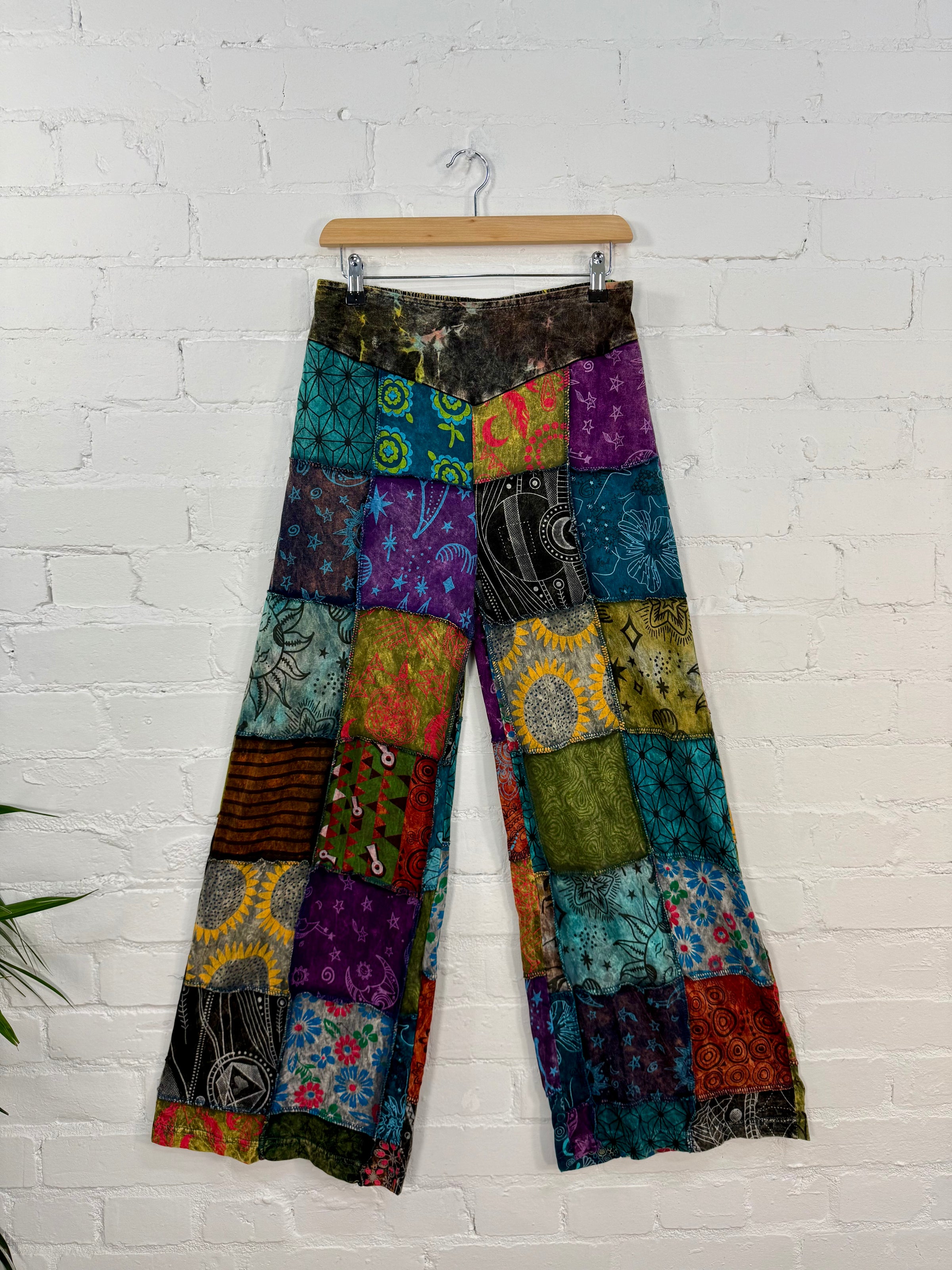 Patch Wide Leg Trousers