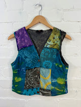 Patch Buttoned Waist Coat