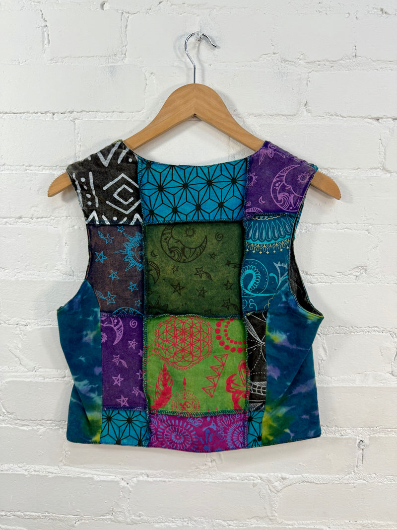 Patch Buttoned Waist Coat