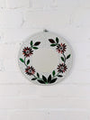 Round Mosaic Flower Mirror