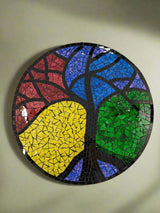 Round Rainbow Tree of Life Mozaic