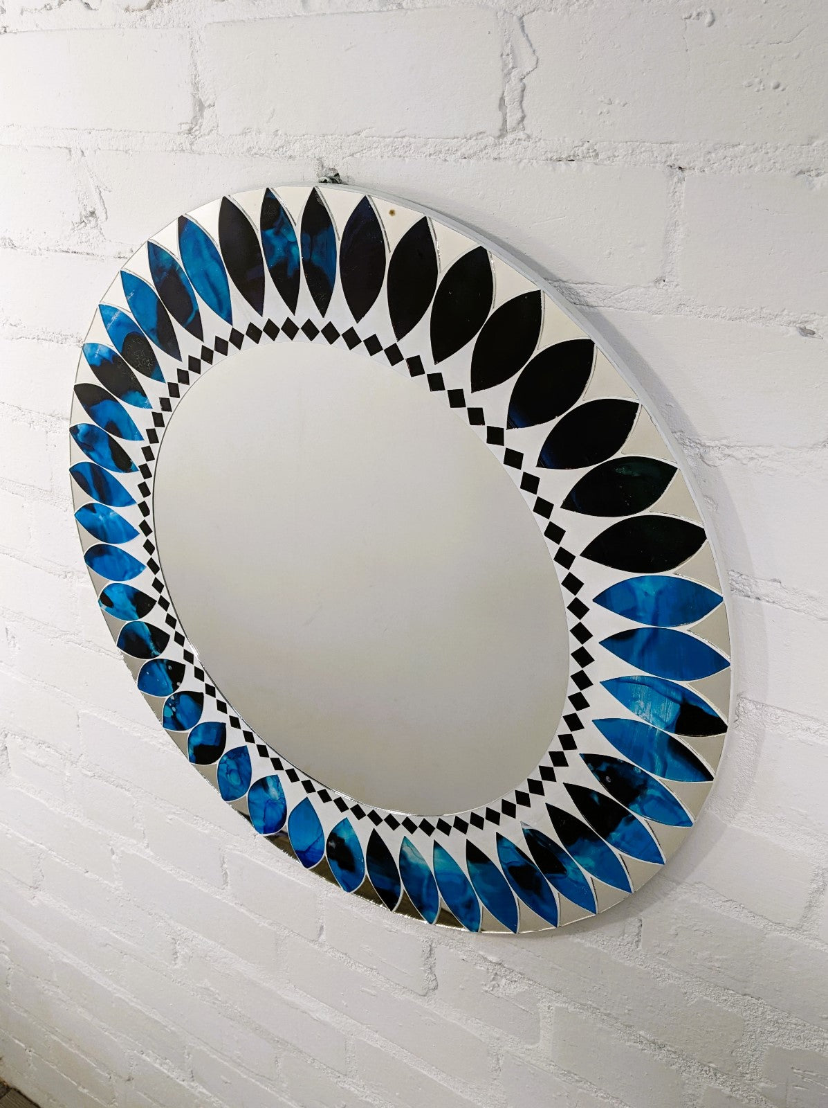 Round Mosaic Mirror