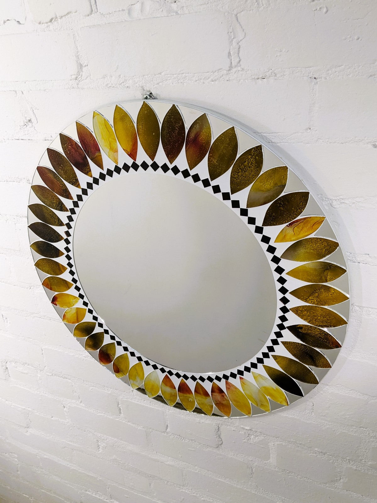 Round Mosaic Mirror