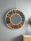 Multicolour Round Mosaic Mirror